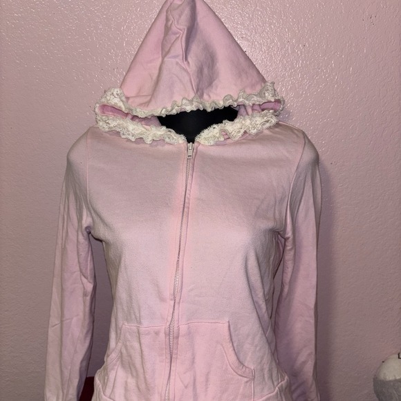 Liz Lisa Whimsical Pink Lace Hoodie - Coquette Fairycore Kawaii J-Fashion Size S - Picture 1 of 6